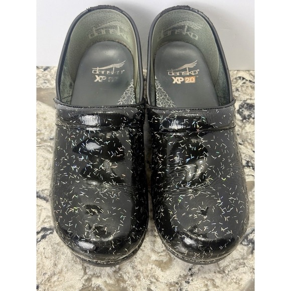 DANSKO XP 2.0 Professional EU 41 US 10.5-11 Black CONFETTI Spark Nurse Clogs - Picture 3 of 12